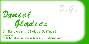 daniel gladics business card